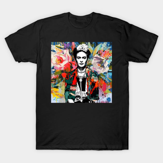 Frida Kahlo pop art T-Shirt by christian@heltsort.com